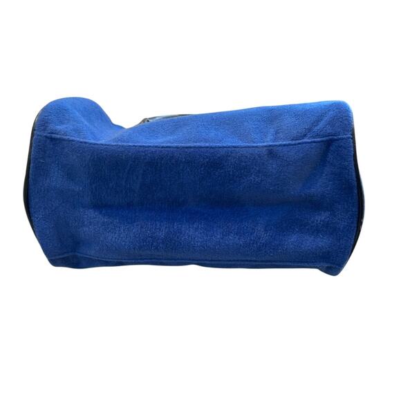 Blue Insulated Lunch Tote Bag with Black Handles Portable Cooler Work School - Picture 6 of 8